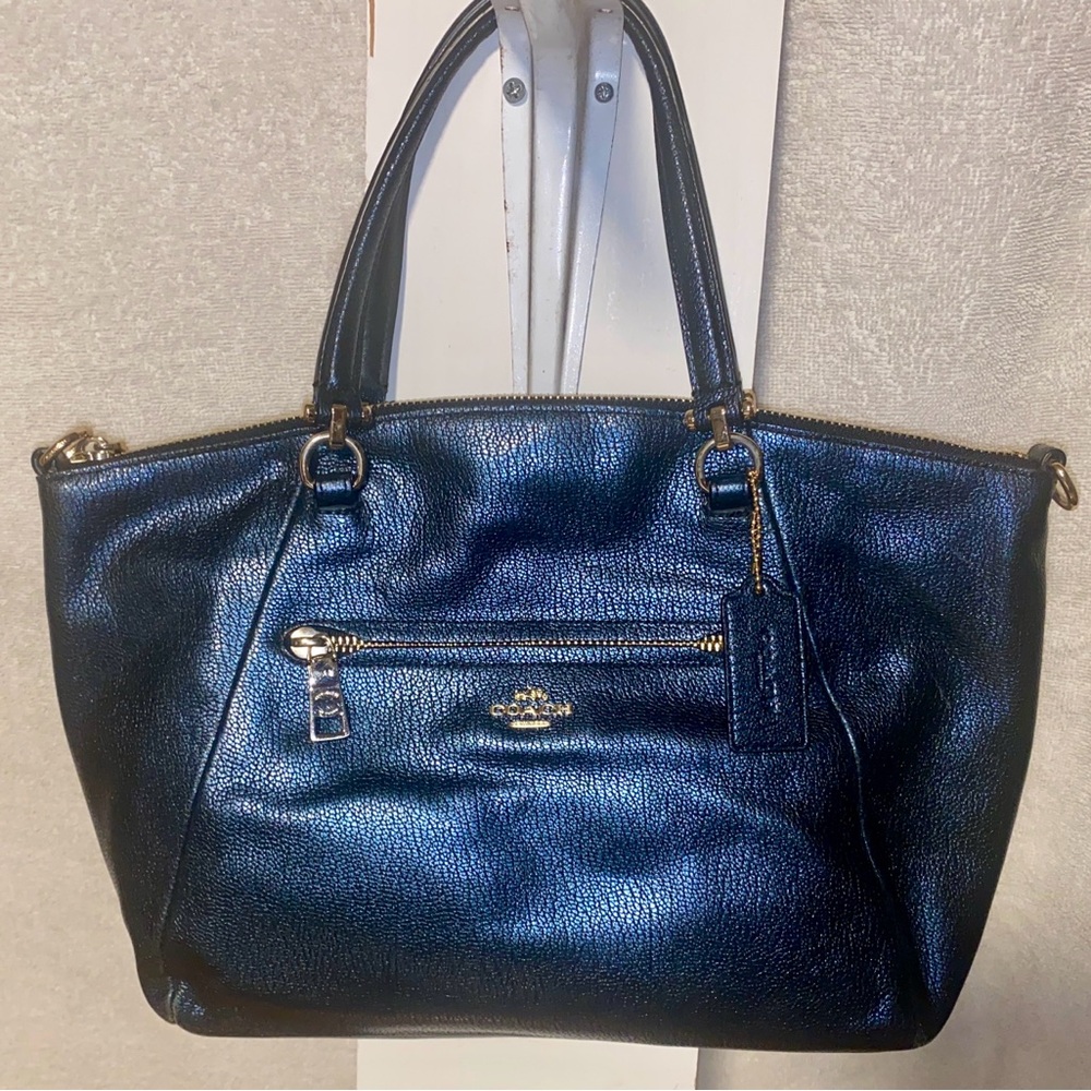 Coach convertible Tote Rare Bright Electric Blue